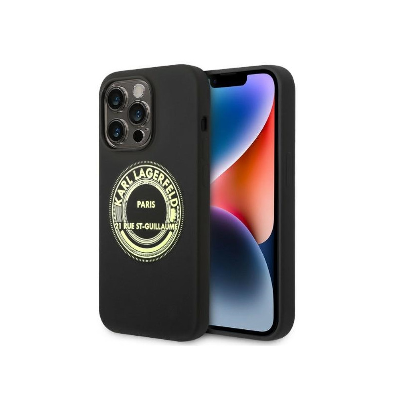 Kryt Karl Lagerfeld RSG pro iPhone 14 Pro - černý