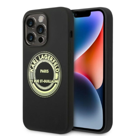 Kryt Karl Lagerfeld RSG pro iPhone 14 Pro - černý