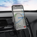 HOCO CA105 Gravity držák do automobilu s bezdrátovým nabíjením 15W, černý