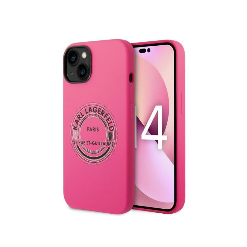 Kryt Karl Lagerfeld KLHCP14MSRSGRCF pro iPhone 14 Plus - pink