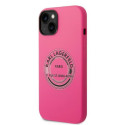 Kryt Karl Lagerfeld KLHCP14MSRSGRCF pro iPhone 14 Plus pink