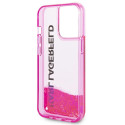 Kryt Karl Lagerfeld Liquid Glitter Elong pro iPhone 14 Pro Max pink