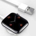 AG PREMIUM W12 Magnetická USB nabíječka pro Apple Watch všech generací, 1m, bílá