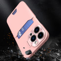 Hurtel Leather Stand Case pro iPhone 14 – růžové