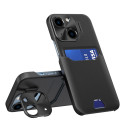 Hurtel LEATHER STAND CASE iPhone 14 – černé