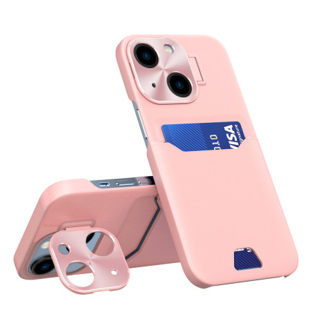 Hurtel LEATHER STAND CASE pro iPhone 14 Plus – růžová