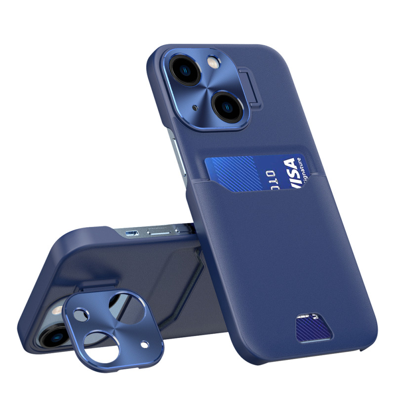 Pouzdro Hurtel LEATHER STAND CASE pro iPhone 14 Plus - modré