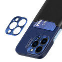 Hurtel LEATHER STAND CASE pro iPhone 14 Plus - modré