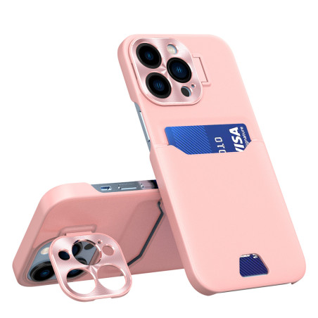 Hurtel LEATHER STAND CASE pro iPhone 14 Pro – růžová