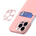 Hurtel LEATHER STAND CASE pro iPhone 14 Pro – růžová