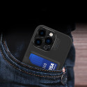 Hurtel Leather Stand Case pro iPhone 14 Pro – černé