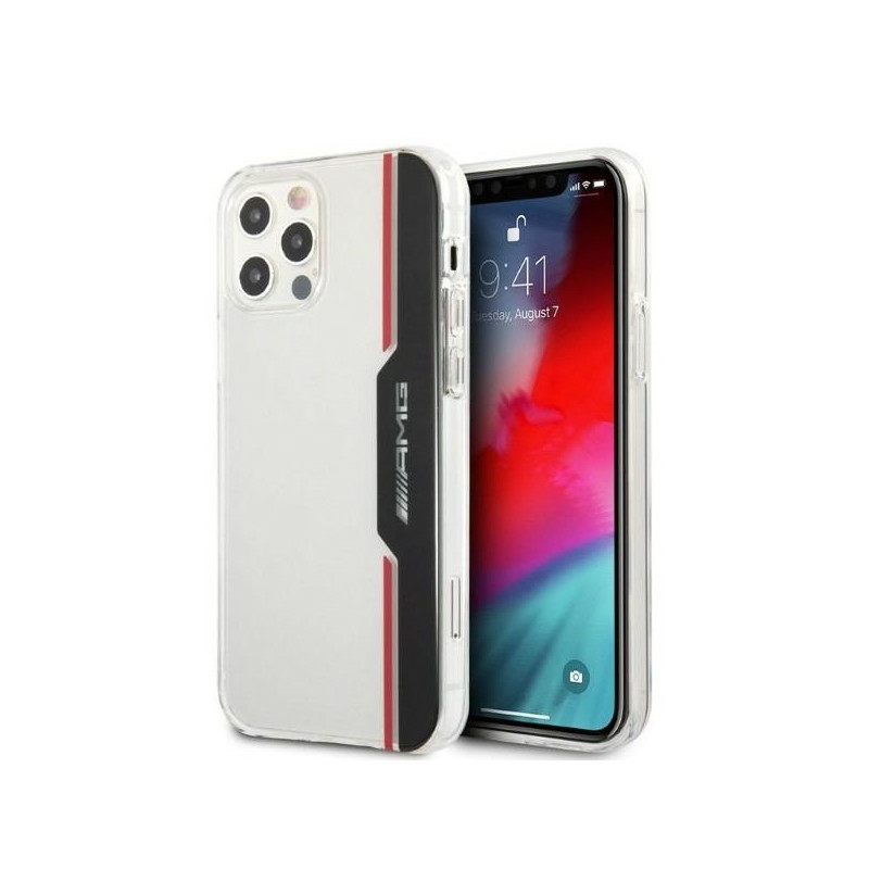 Kryt Mercedes AMG ELECTROPLATE pro iPhone 12 / iPhone 12 Pro - transparent
