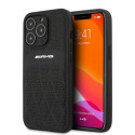 Kryt AMG Leather Curved Lines iPhone 13 Pro Max černý