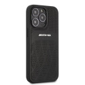 Kryt AMG Leather Curved Lines iPhone 13 Pro Max černý
