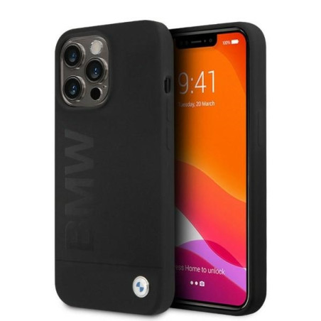 Kryt BMW Signature MagSafe pro iPhone 13 Pro/13 - černý
