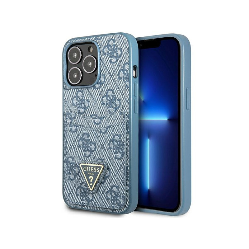 Kryt GUESS 4G Triangle Logo pro iPhone 13 Pro / 13 - modrá