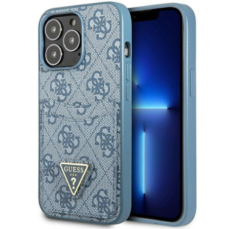 Kryt GUESS 4G Triangle Logo iPhone 13 Pro/13 - modrá