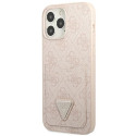 Kryt GUESS 4G TRIANGLE LOGO pro iPhone 13 - růžový