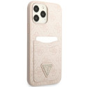 Kryt GUESS 4G TRIANGLE LOGO pro iPhone 13 - růžový
