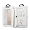 Kryt GUESS 4G TRIANGLE LOGO pro iPhone 13 - růžový
