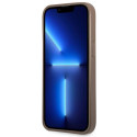 Kryt Guess 4G Double Card Triangle Logo iPhone 13 Pro - hnědý