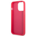 Kryt Guess SAFFIANO 4G SMALL METAL LOGO pro iPhone 13 Pro - růžová