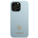 Kryt Guess SAFFIANO 4G SMALL METAL LOGO iPhone 13 Pro Max - modrý