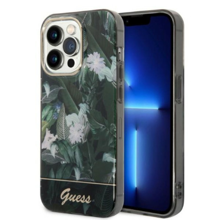Kryt Guess GUHCP14LHGJGHA pro iPhone 14 Pro - jungle green