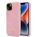 Kryt Guess CROCO COLLECTION pro iPhone 14 Plus - růžová