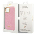 Kryt Guess CROCO COLLECTION pro iPhone 14 Plus - růžová