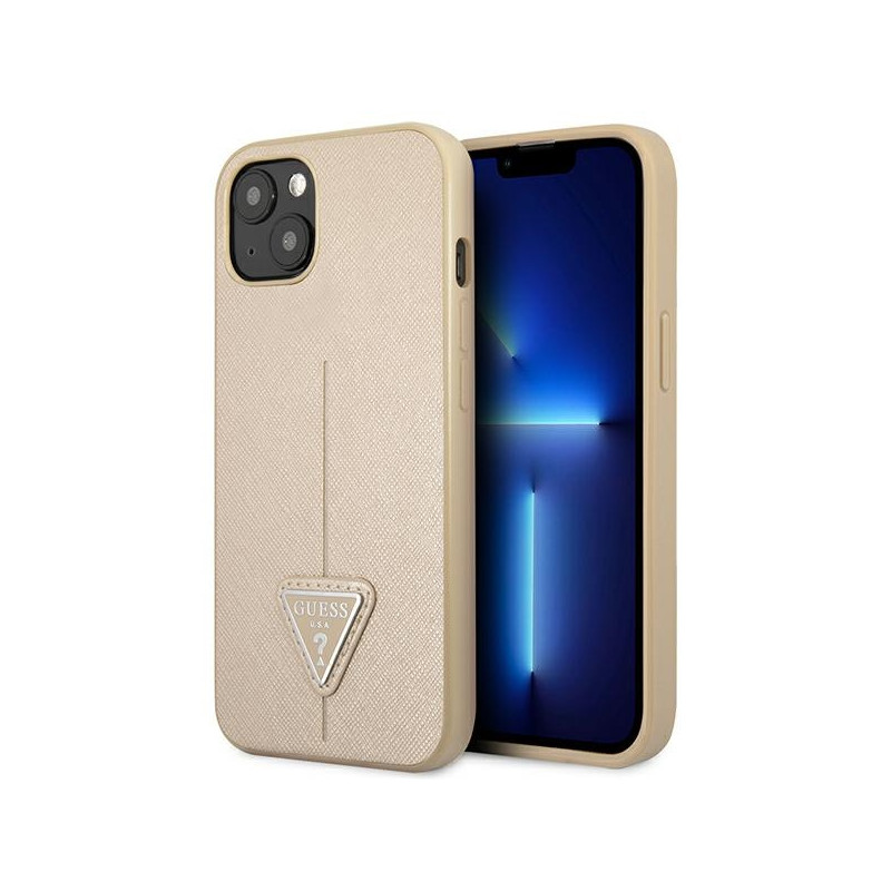 Kryt Guess GUHCP14MPSATLE pro iPhone 14 Plus - beige/beige