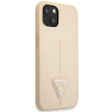 Kryt Guess Saffiano Triangle iPhone 14 Plus - beige