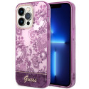 Kryt Guess Porcelain Collection pro iPhone 14 Pro Max - fuchsia