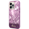 Kryt Guess Porcelain Collection pro iPhone 14 Pro Max - fuchsia