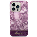 Kryt Guess Porcelain Collection pro iPhone 14 Pro Max - fuchsia