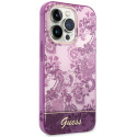 Kryt Guess Porcelain Collection pro iPhone 14 Pro Max - fuchsia