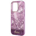 Kryt Guess Porcelain Collection pro iPhone 14 Pro Max - fuchsia