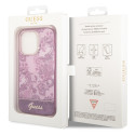 Kryt Guess Porcelain Collection pro iPhone 14 Pro Max - fuchsia