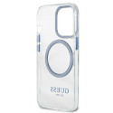 Kryt GUESS Metal Outline MagSafe iPhone 13 Pro/13 modrá
