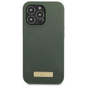 Kryt Guess SILICONE LOGO PLATE MagSafe iPhone 13 Pro - zelená