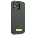 Kryt Guess SILICONE LOGO PLATE MagSafe iPhone 13 Pro - zelená