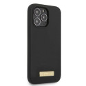 Kryt Guess Silicone Logo Plate MagSafe iPhone 13 Pro – černý