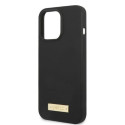 Kryt Guess Silicone Logo Plate MagSafe iPhone 13 Pro – černý