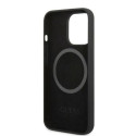 Kryt Guess Silicone Logo Plate MagSafe iPhone 13 Pro – černý