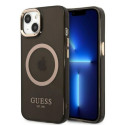 Kryt Guess GOLD OUTLINE MagSafe iPhone 13 - černý