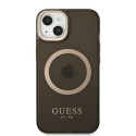 Kryt Guess GOLD OUTLINE MagSafe iPhone 13 - černý