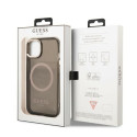 Kryt Guess GOLD OUTLINE MagSafe iPhone 13 - černý