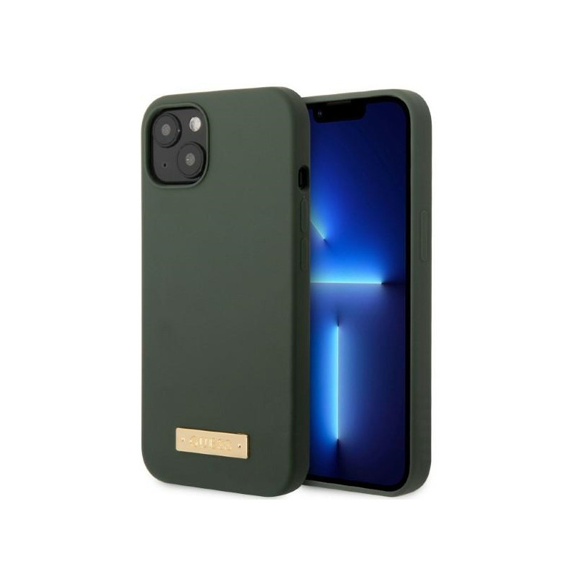 Kryt Guess GUHMP13MSBPLA pro iPhone 13 - zelená/khaki