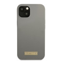 Kryt Guess Silicone Logo Plate MagSafe pro iPhone 13 mini - šedá