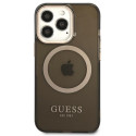 Kryt Guess Gold Outline Translucent MagSafe pro iPhone 13 Pro Max - č